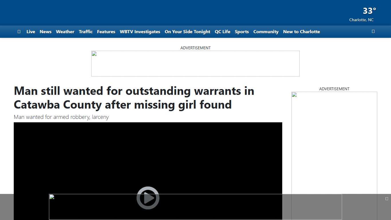 Man still wanted for outstanding warrants in Catawba County after missing girl found